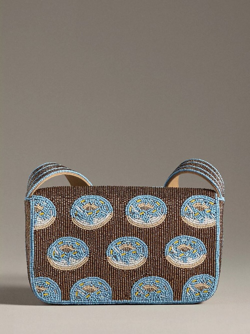 ANTHROPOLOGIE FIONA BEADED BAG FOOD & DRINK EDITION DONUTS - Picture 2 of 3
